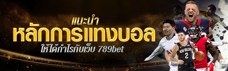 แนะนำหลักการแทงบอลให้ได้กำไรกับเว็บ 789bet